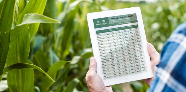 FAESP divulga informações sobre variações de preços de produtos e de insumos